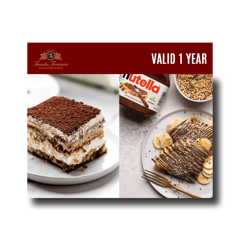 Tenuta Torciano Winery – Italian Desserts Cooking Class (x 1 person) – Gift Voucher